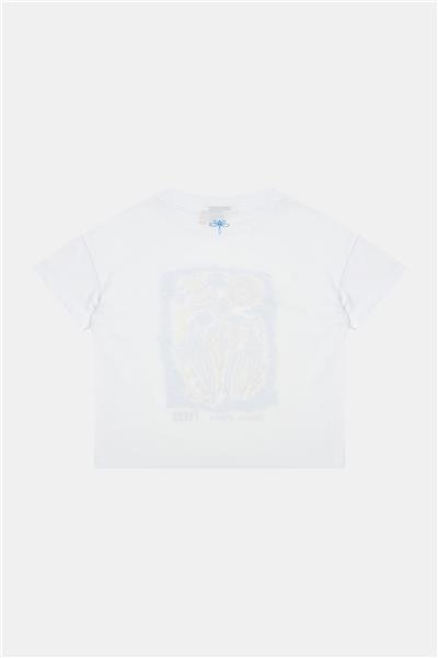 Tyess Kız Çocuk Beyaz Tshirt
