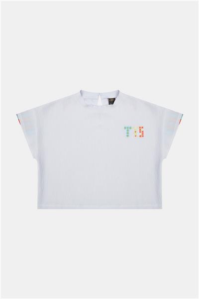 Tyess Kız Çocuk Beyaz Tshirt