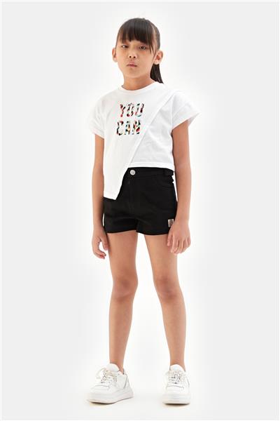 Tyess Kız Çocuk Beyaz Tshirt