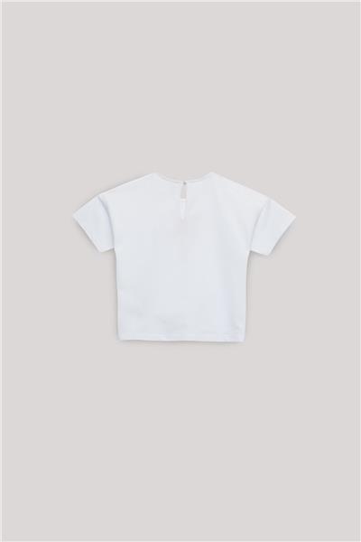 Tyess Kız Çocuk Beyaz Tshirt