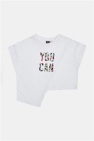 Tyess Kız Çocuk Beyaz Tshirt