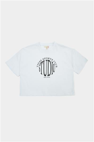 Tyess Kız Çocuk Beyaz Tshirt