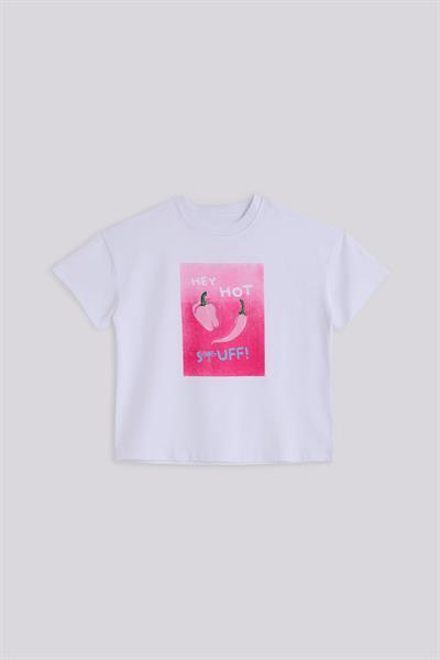 Tyess Kız Çocuk Beyaz TshirtTyess Kız Çocuk Beyaz Tshirt