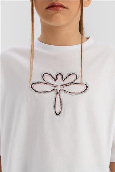 Tyess Kız Çocuk Beyaz TshirtTyess Kız Çocuk Beyaz Tshirt