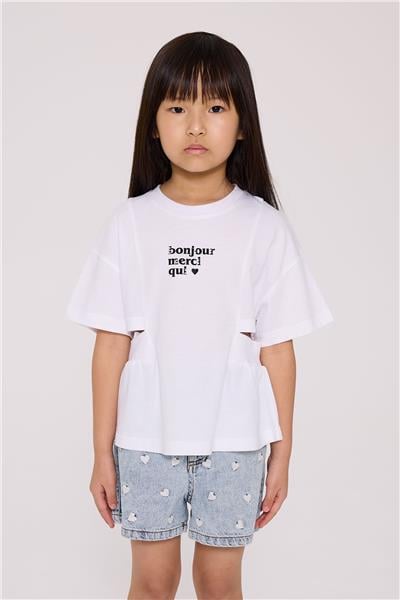 Tyess Kız Çocuk Beyaz TshirtTyess Kız Çocuk Beyaz Tshirt