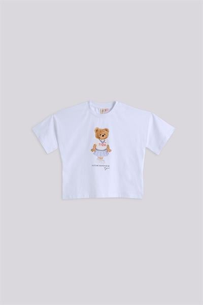 Tyess Kız Çocuk Beyaz TshirtTyess Kız Çocuk Beyaz Tshirt