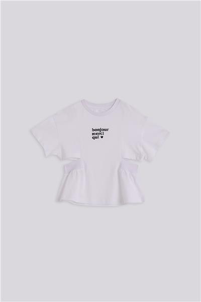 Tyess Kız Çocuk Beyaz TshirtTyess Kız Çocuk Beyaz Tshirt