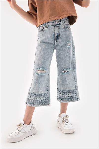 Tyess Kız Çocuk Denim Pantolon