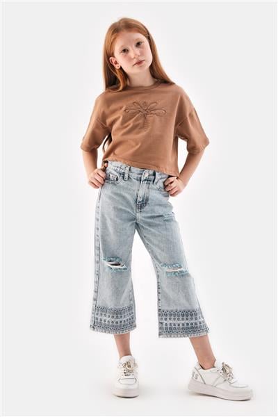 Tyess Kız Çocuk Denim Pantolon