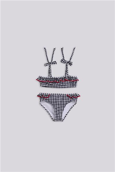Tyess Kız Çocuk Desenli BikiniTyess Kız Çocuk Desenli Bikini