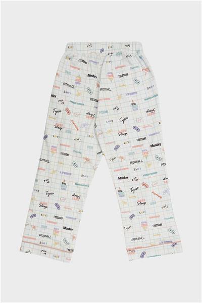 Tyess Kız Çocuk Desenli Pijama Takımı