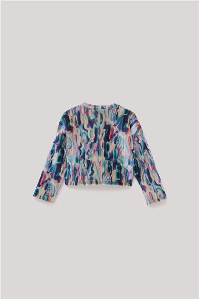 Tyess Kız Çocuk Desenli Sweatshirt