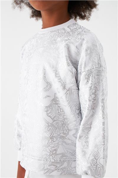 Tyess Kız Çocuk Desenli Sweatshirt