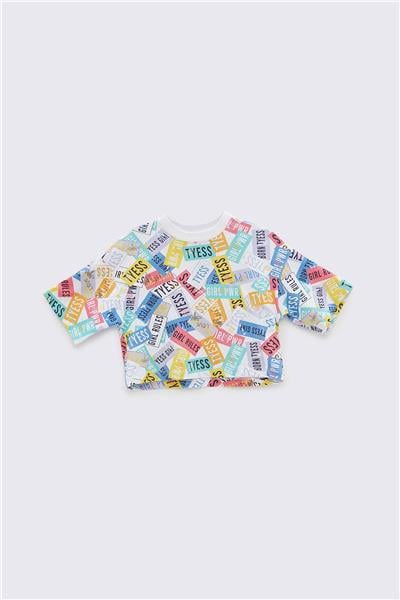 Tyess Kız Çocuk Desenli T-Shirt