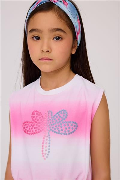 Tyess Kız Çocuk Desenli TshirtTyess Kız Çocuk Desenli Tshirt