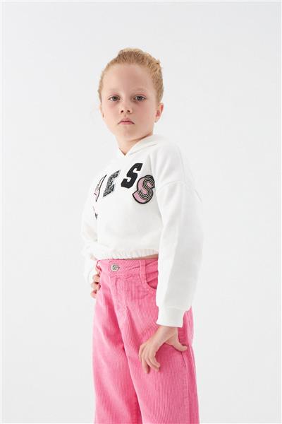 Tyess Kız Çocuk Ekru Sweatshirt