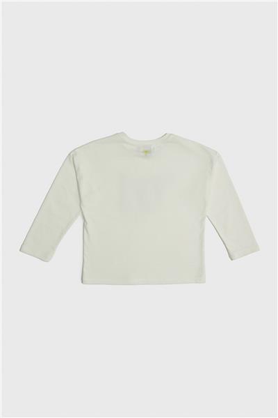 Tyess Kız Çocuk Ekru T-Shirt