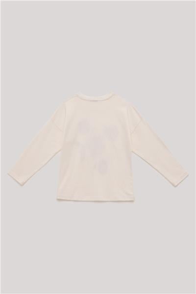 Tyess Kız Çocuk Ekru T-Shirt
