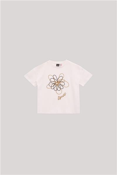 Tyess Kız Çocuk Ekru T-Shirt