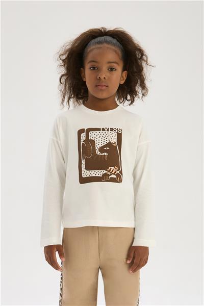 Tyess Girl Ecru TshirtTyess Girl Ecru Tshirt