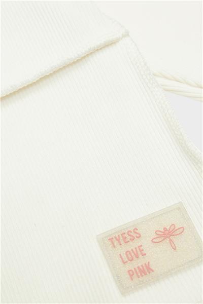 Tyess Kız Çocuk Ekru Tshirt