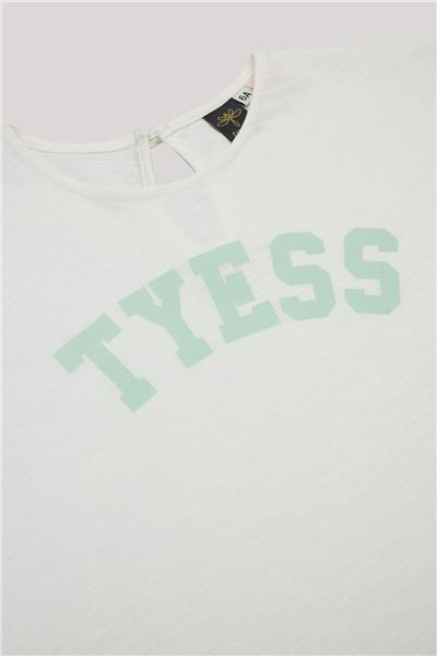 Tyess Kız Çocuk Ekru Tshirt
