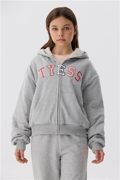Tyess Kız Çocuk Gri Eşofman Altı