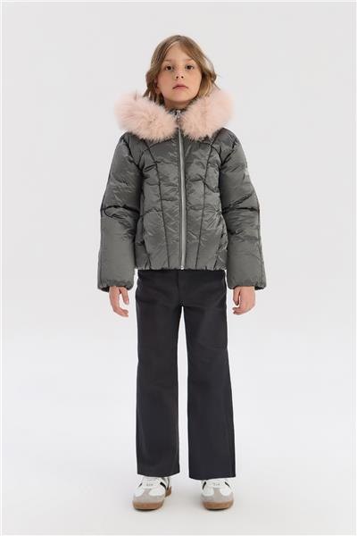 Tyess Girl Grey CoatTyess Girl Grey Coat