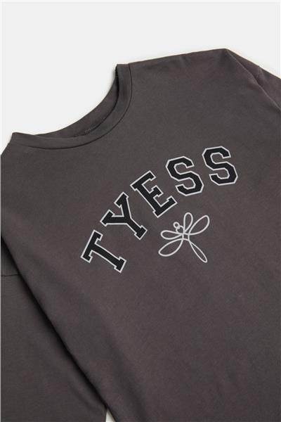 Tyess Kız Çocuk Gri T-Shirt