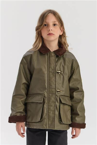 Tyess Girl Khaki CoatTyess Girl Khaki Coat