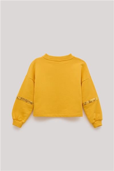 Tyess Kız Çocuk Hardal Sweatshirt