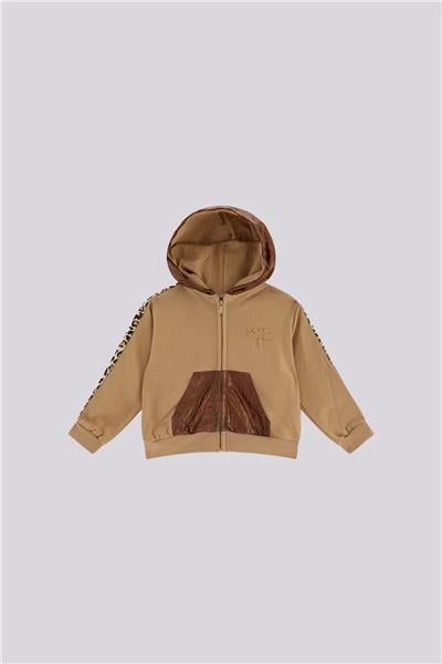 Tyess Girl Brown Tracksuit TopTyess Girl Brown Tracksuit Top