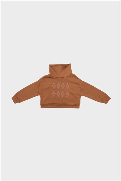 Tyess Kız Çocuk Kamel Sweatshirt
