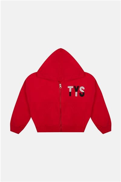 Tyess Kız Çocuk Kırmızı Sweatshirt