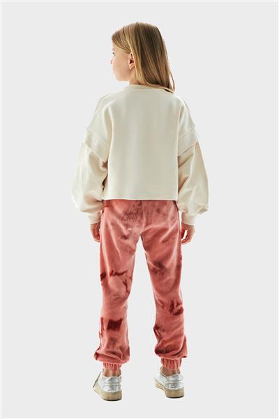 Tyess Kız Çocuk Krem Sweatshirt