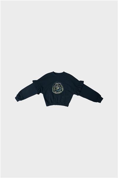 Tyess Kız Çocuk Lacivert Sweatshirt