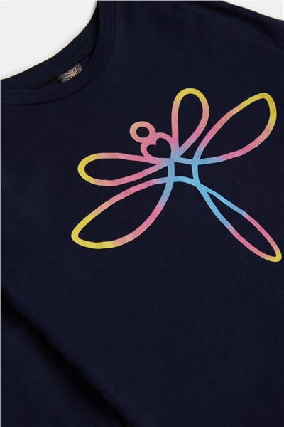 Tyess Kız Çocuk Lacivert T-Shirt