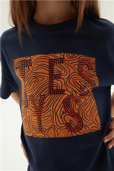 Tyess Kız Çocuk Lacivert T-Shirt