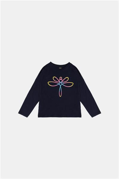 Tyess Kız Çocuk Lacivert T-Shirt