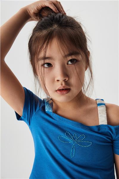 Tyess Kız Çocuk Lacivert T-Shirt