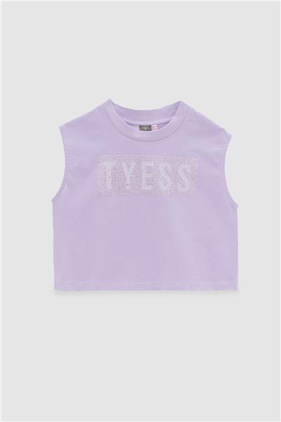 Tyess Kız Çocuk Lila T-Shirt