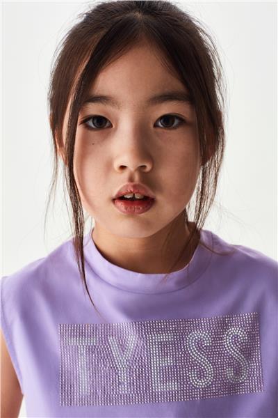 Tyess Kız Çocuk Lila T-Shirt