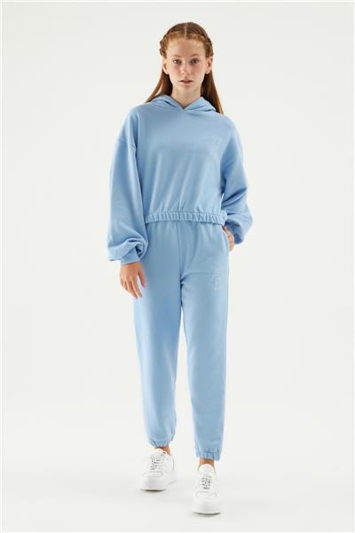 Tyess Kız Çocuk Mavi Sweatshirt