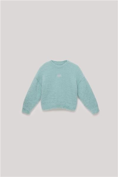 Tyess Kız Çocuk Mavi Sweatshirt