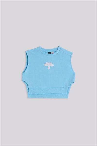 Tyess Kız Çocuk Mavi SweatshirtTyess Kız Çocuk Mavi Sweatshirt