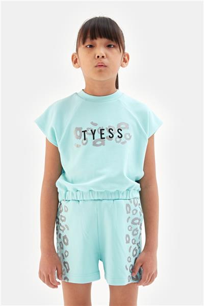 Tyess Kız Çocuk Mavi Tshirt