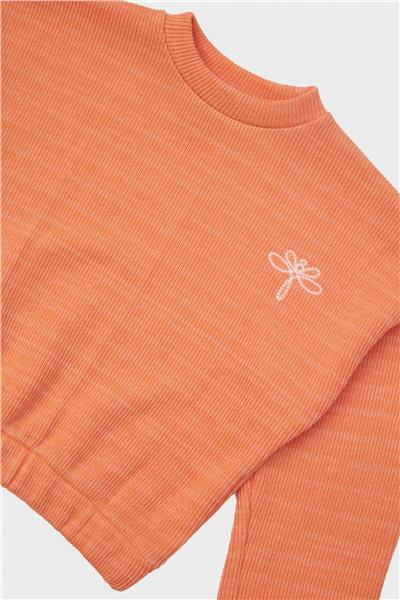 Tyess Kız Çocuk Oranj Sweatshirt