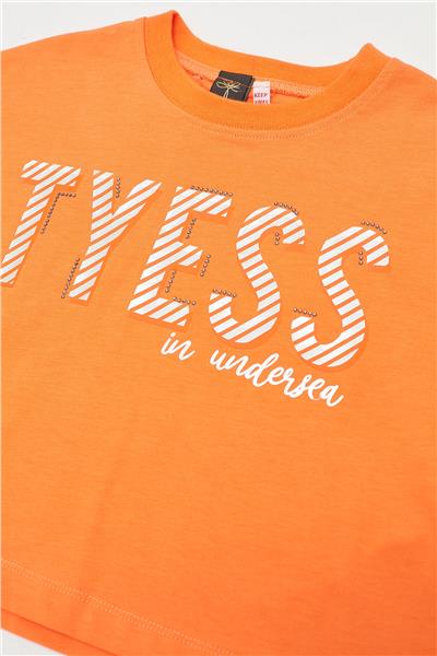 Tyess Kız Çocuk Oranj T-Shirt