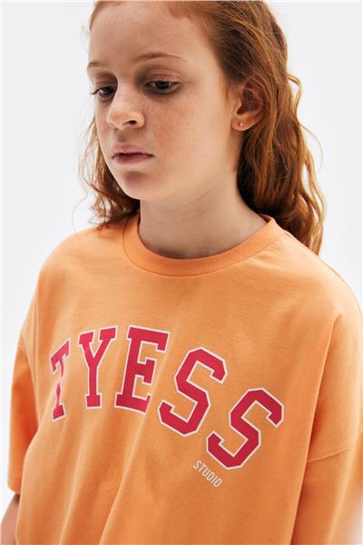 Tyess Kız Çocuk Oranj Tshirt