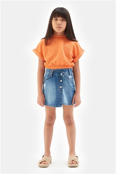 Tyess Kız Çocuk Oranj Tshirt